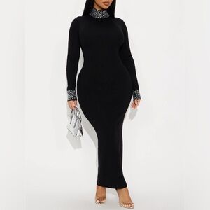 Doll energy embellished maxi dress